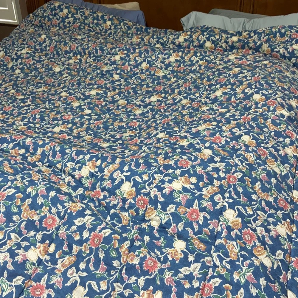 Vintage Like new Ralph Lauren | Jardin Blue | queen/full Comforter